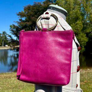 JOY Susan Amelia Ring Handle Bracelet Crossbody Mini Tote Bag Magenta Orchid